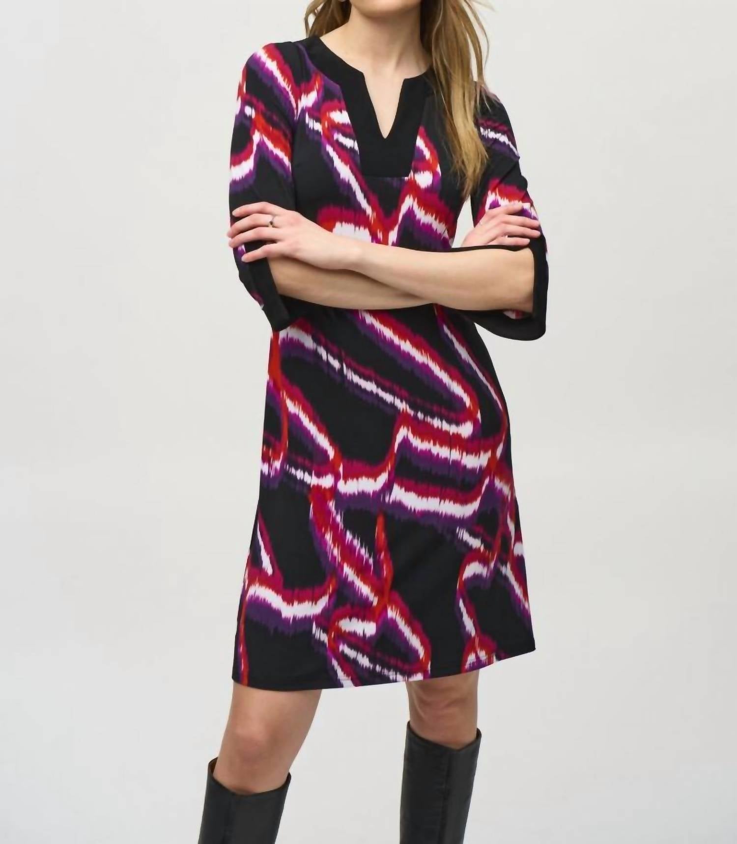 Joseph Ribkoff - Abstract Shift Dress
