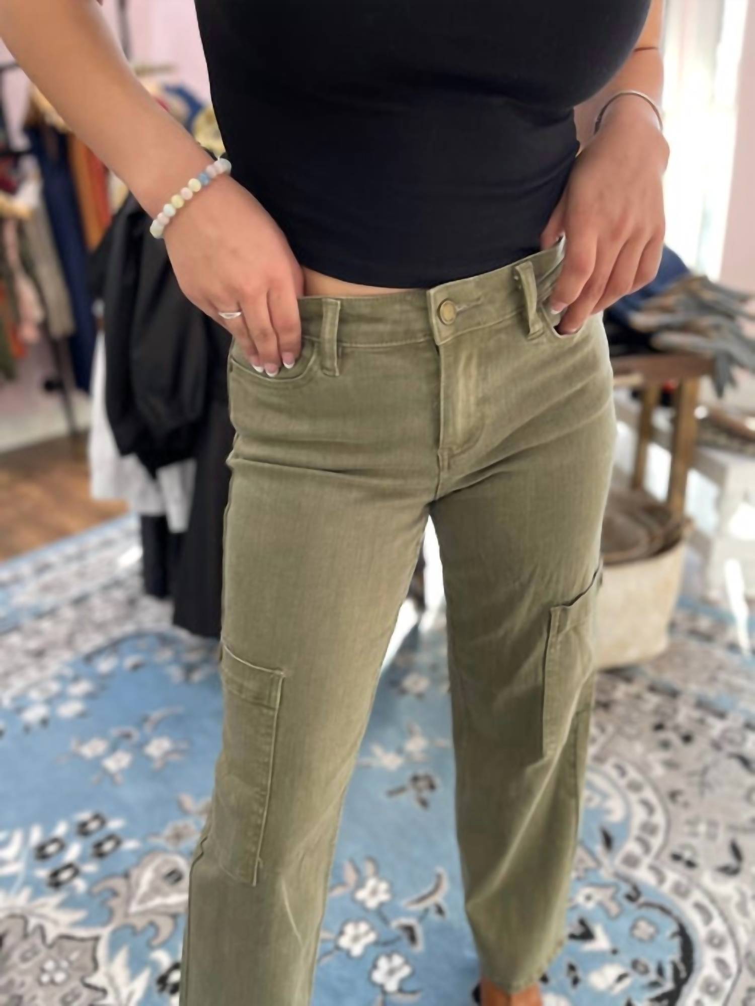 Oat New York - High rise straight cargo