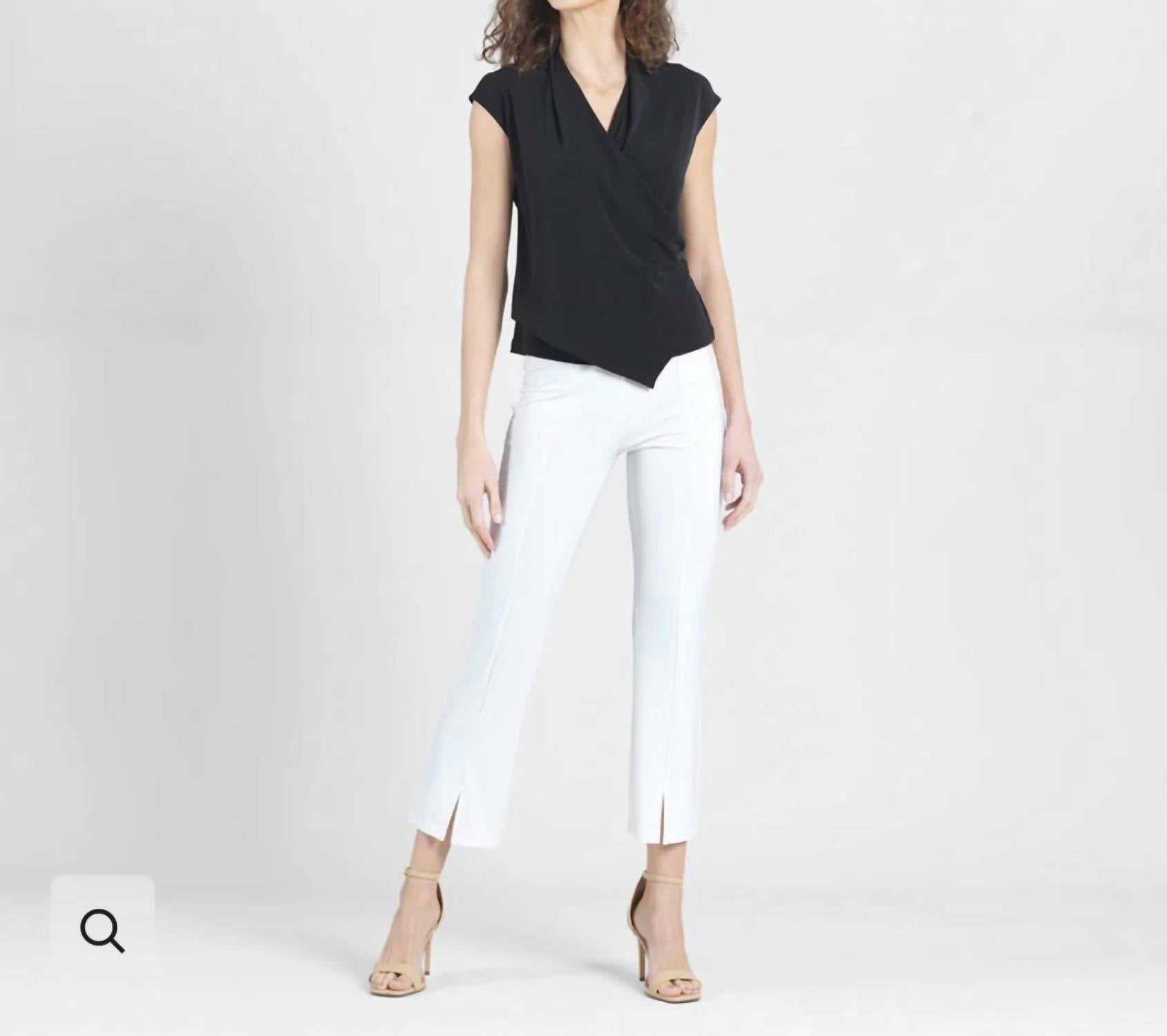 Clara Sun Woo - Front Slit Capri Pants