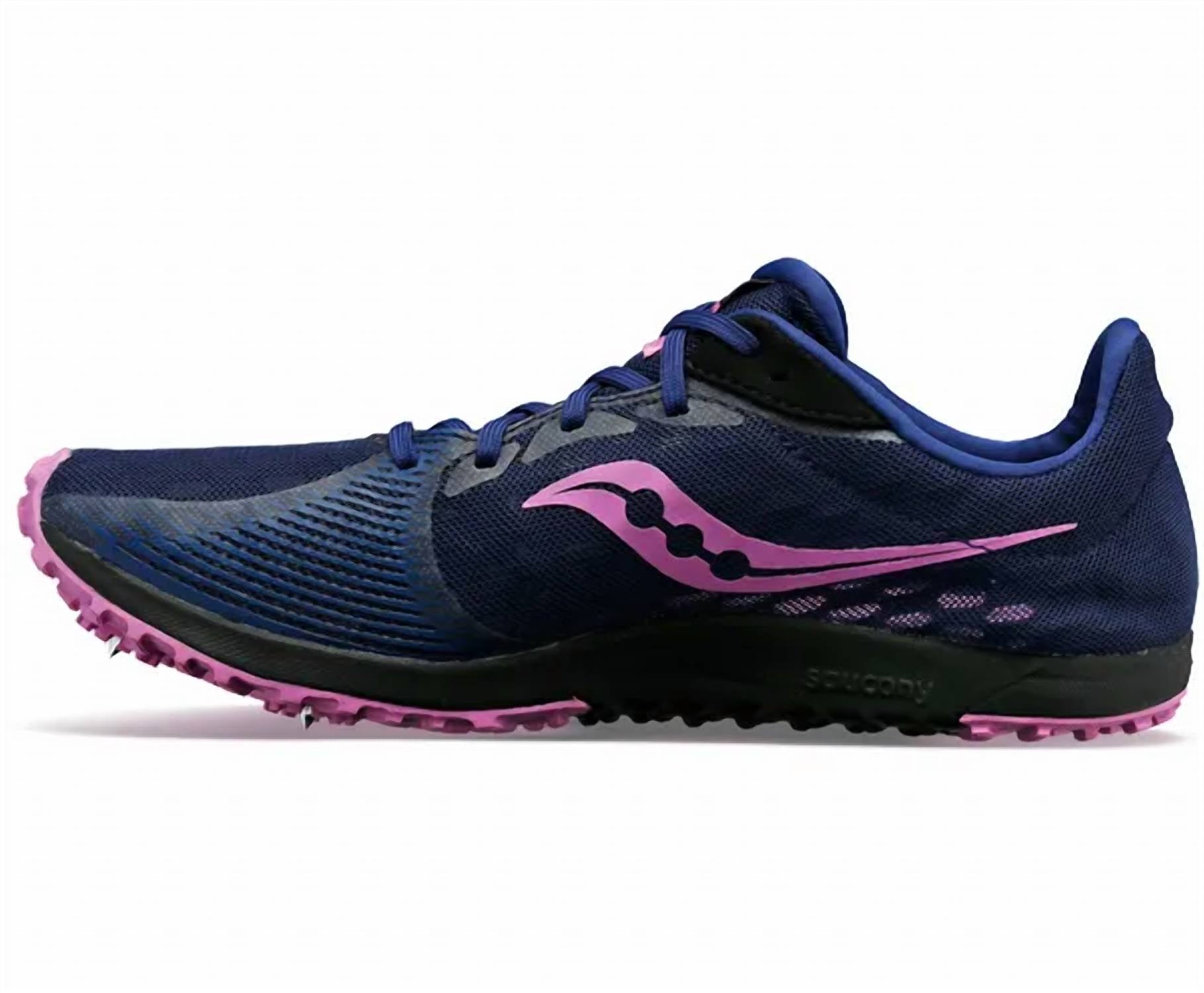 SAUCONY Women's Kilkenny Xc9 Spike Shoe in indigo - women's shoe - alternate view