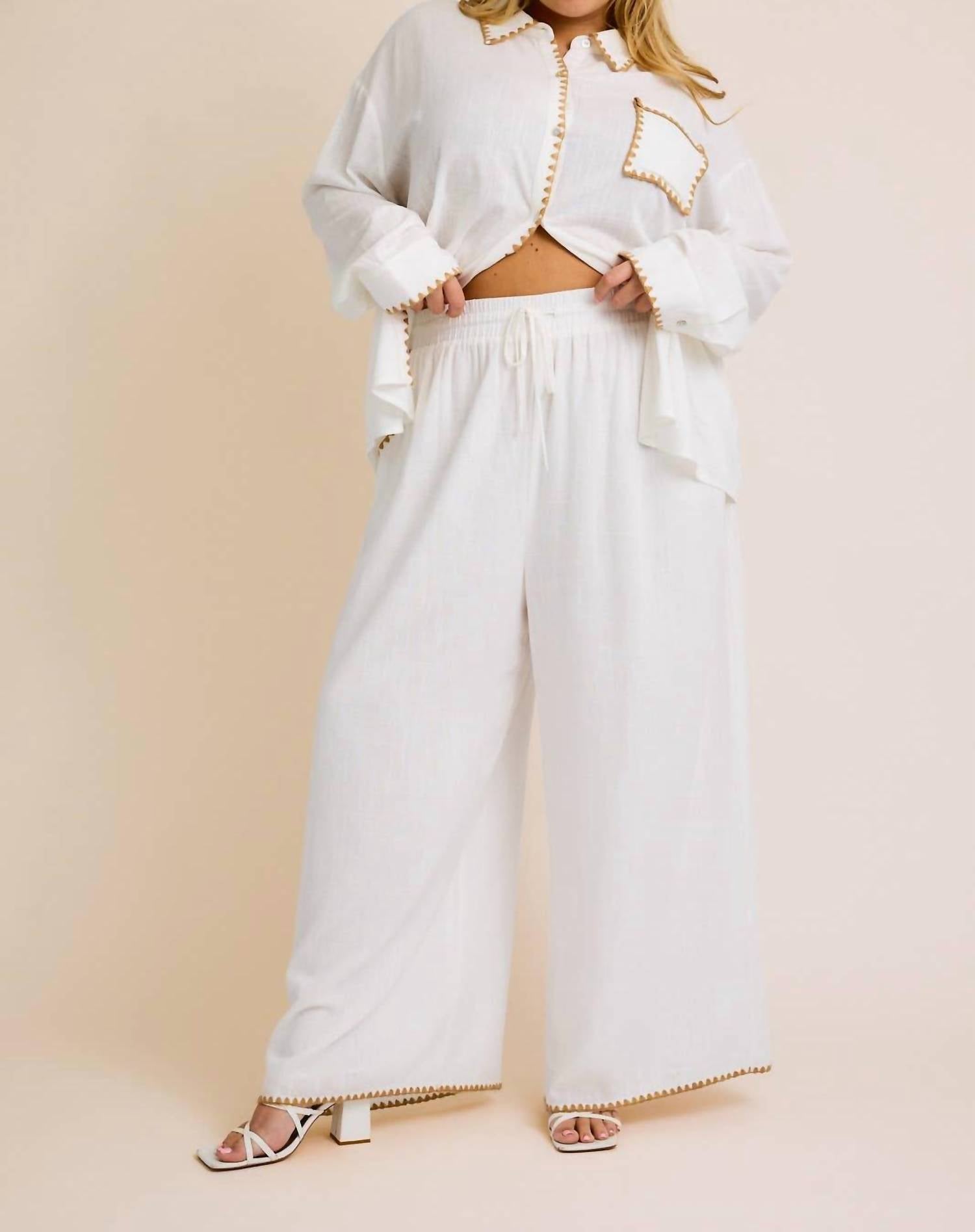 Gilli - Ellie Wide Leg Pants - Plus