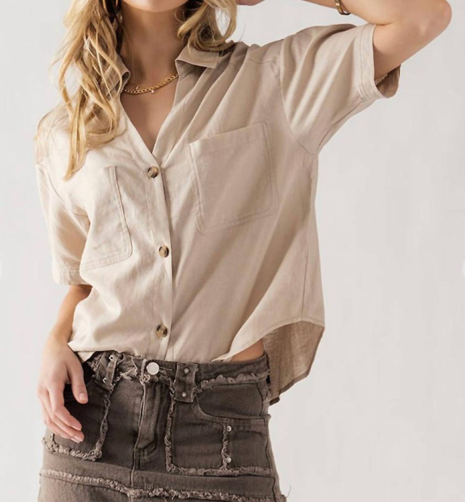 Trend:Notes - Lin Button Down Shirt