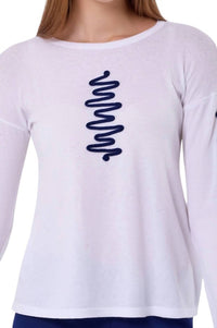 French Kyss - Zig Zag Scoop Neck Top