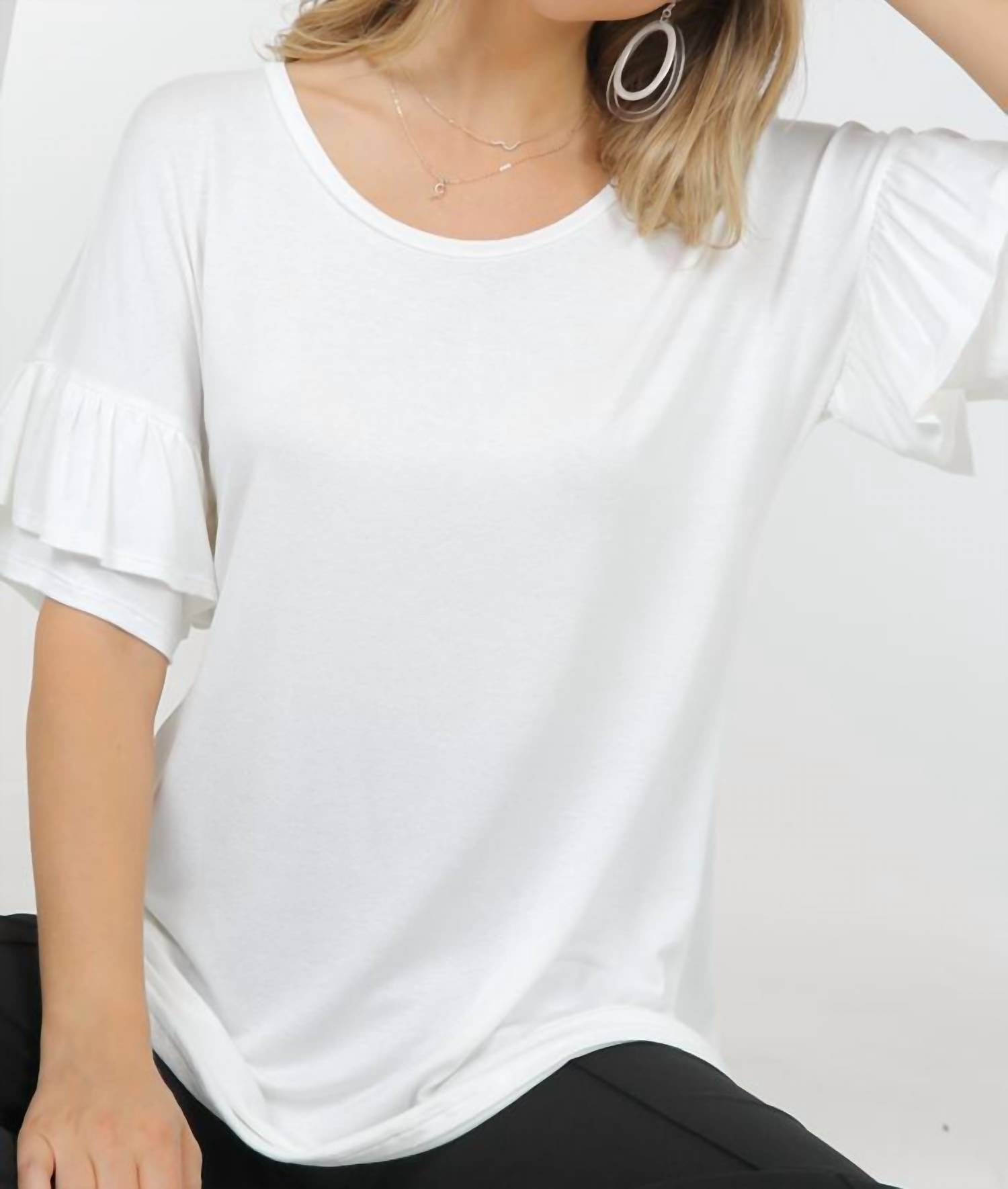 Shop Basic - Tiered Ruffle Short Sleeve