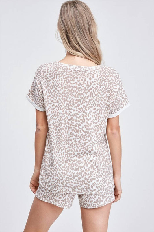 Phil Love - Leopard Pajama Shorts Set