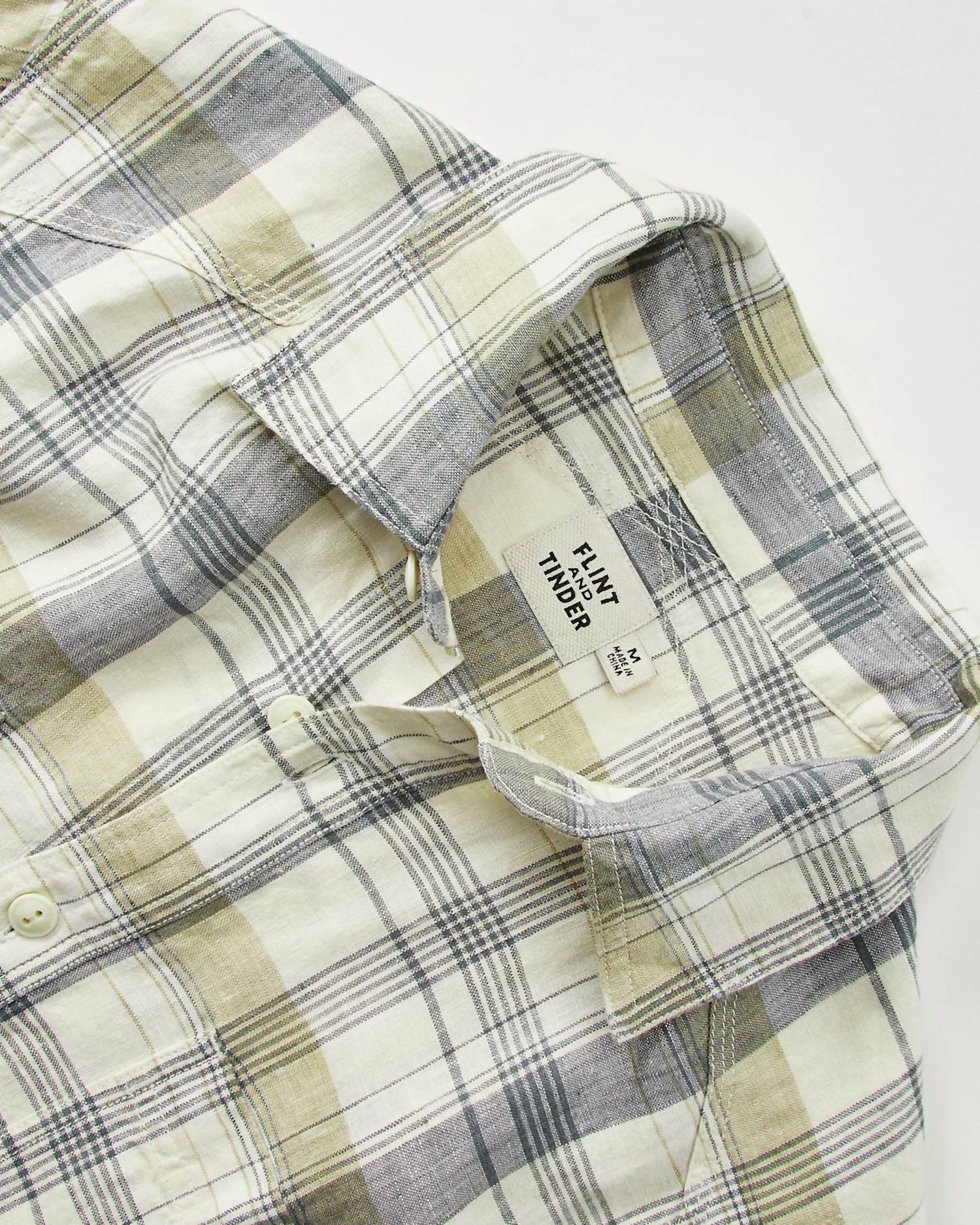 Flint And Tinder - Crossback Linen Workshirt