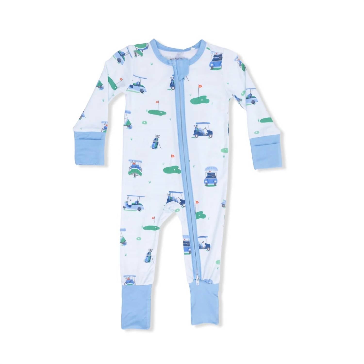 Angel Dear - Boy's Vintage Golf Carts Convertible Romper