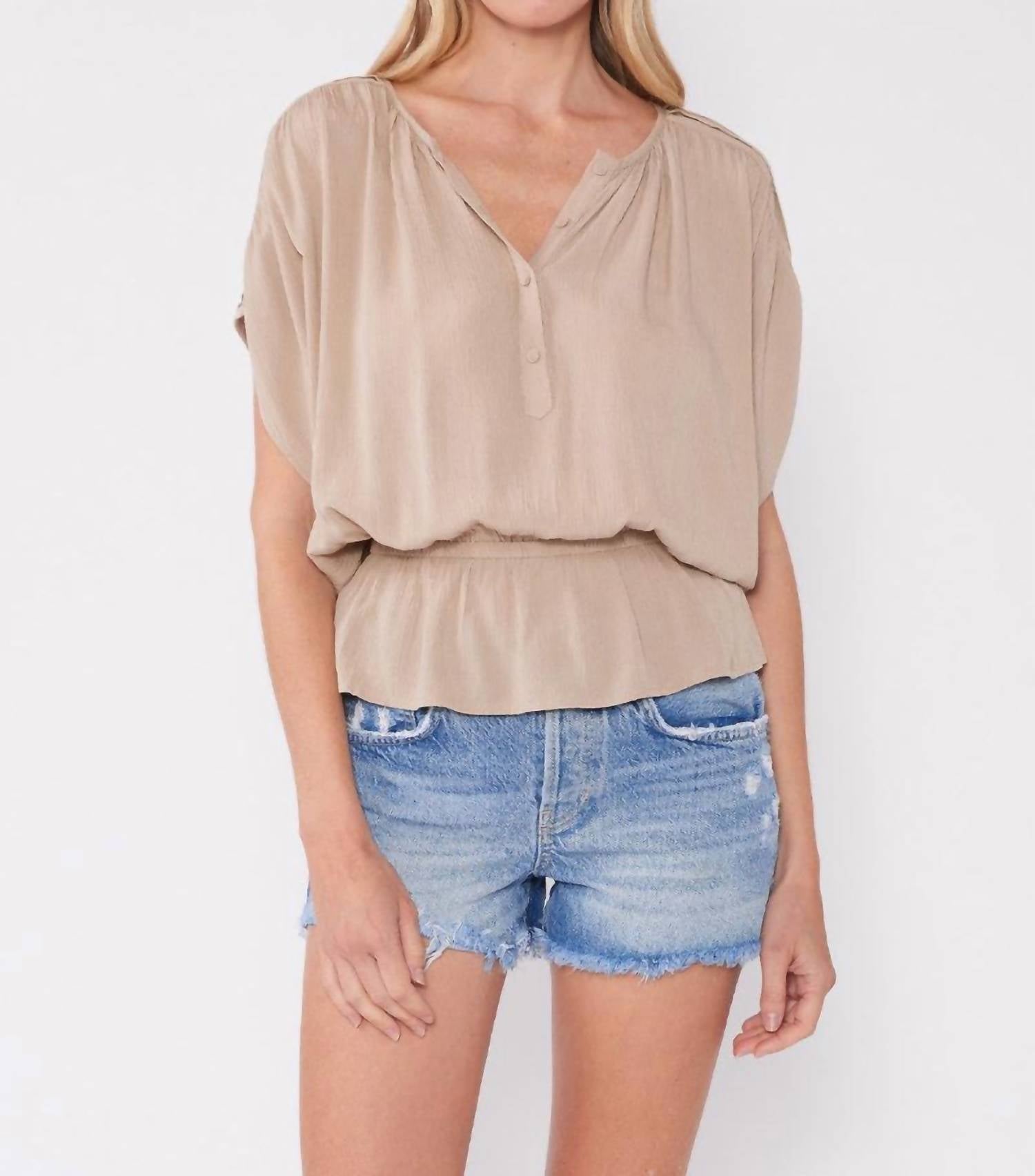 Lovestitch - Briar Peplum Waist Top
