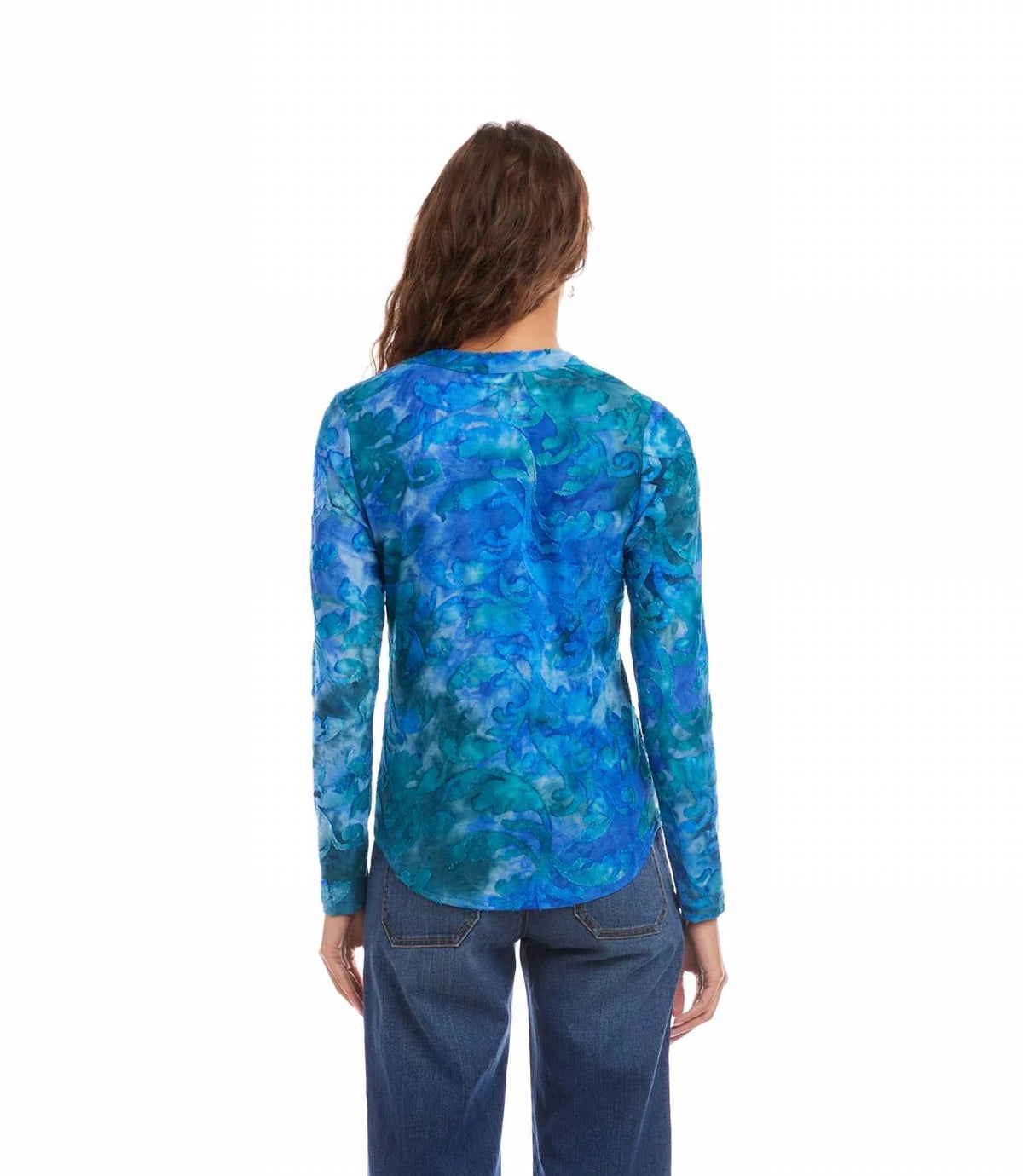 Karen Kane - Leni Tie Dye Burnout Top