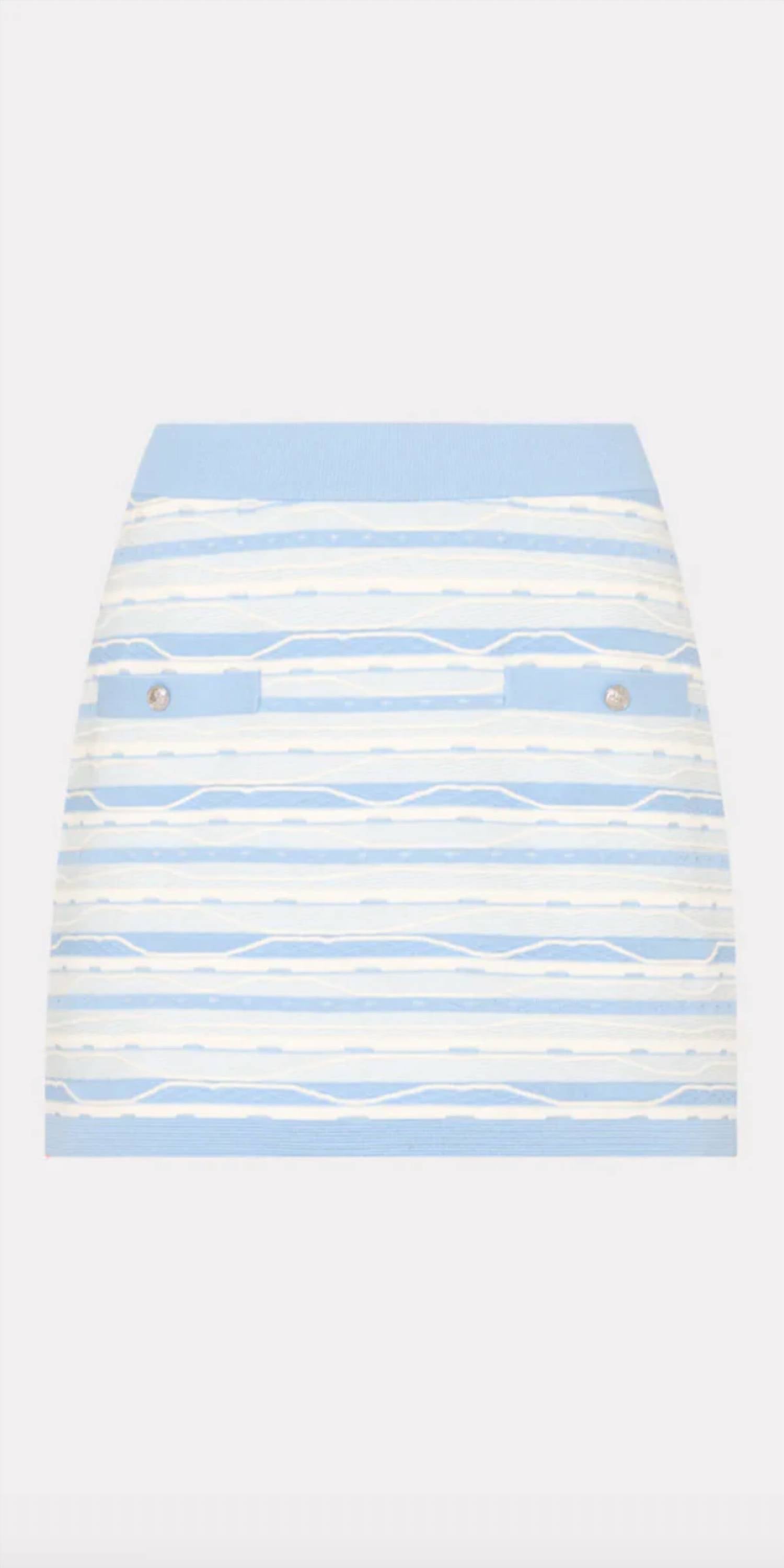 Milly - Sawyer Stripe Mini Skirt