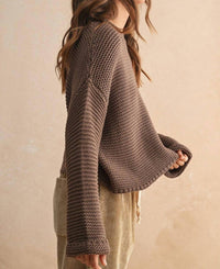 Miou Muse - Textured Knit Sweater