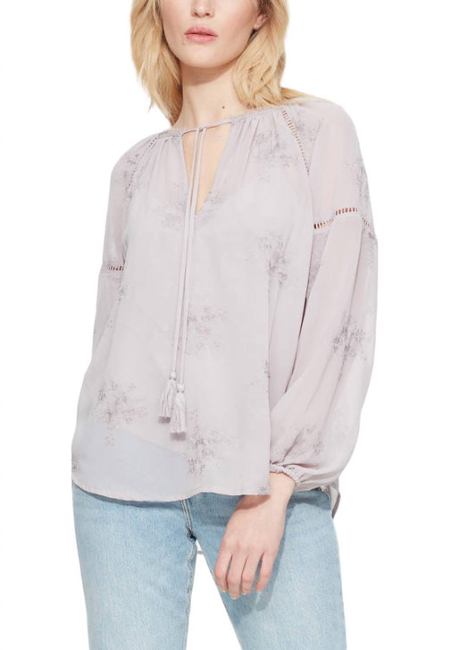 Dex - EMBROIDERED MAUVE BLOUSE