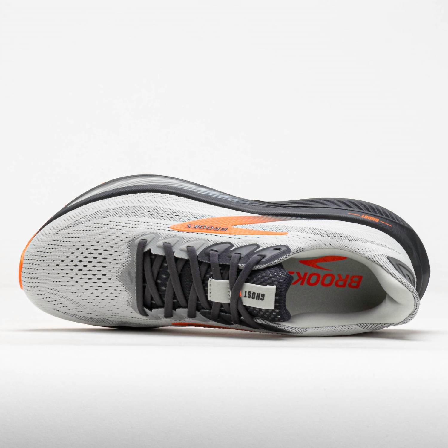 BROOKS Men's Ghost 17 Running Shoes in mushroom orange ebony - men's shoe - alternate view
