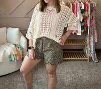 So Me - Mid Rise Twill Shorts