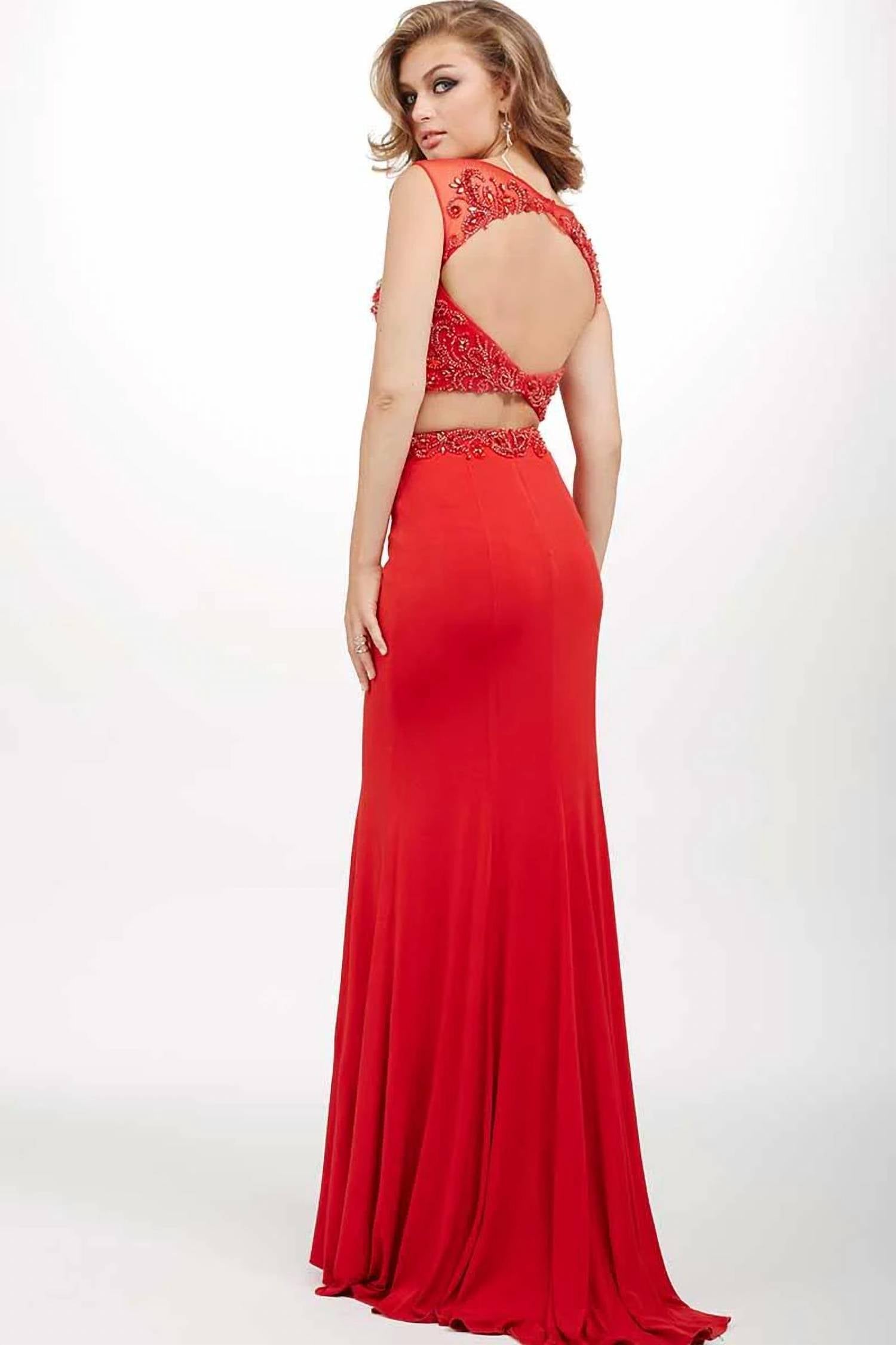Jovani - Two-Piece Jersey Dress