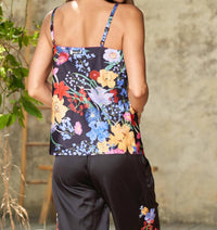 PAPARAZZI Reversible Satin Print Camisole in floral pink - women's shirt - view 5