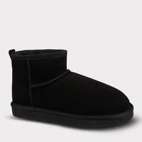 Lamo Women's Kora Short Slip-on Boot in black - women's shoe - detail view