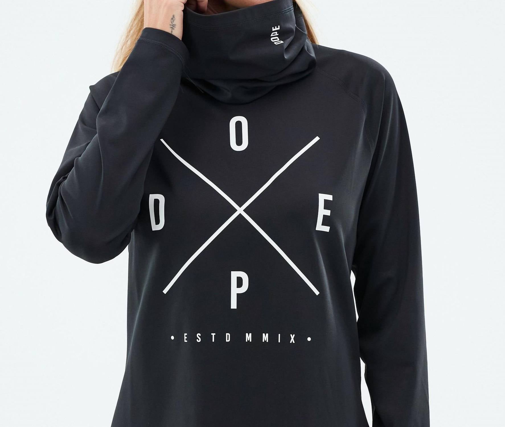 Dope Snuggle Base Layer Top in black - women's long sleeve top - view 4