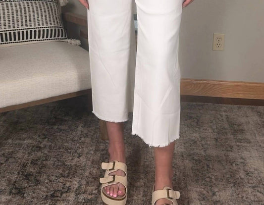 Ee:Some - Crop Wide Leg Pants