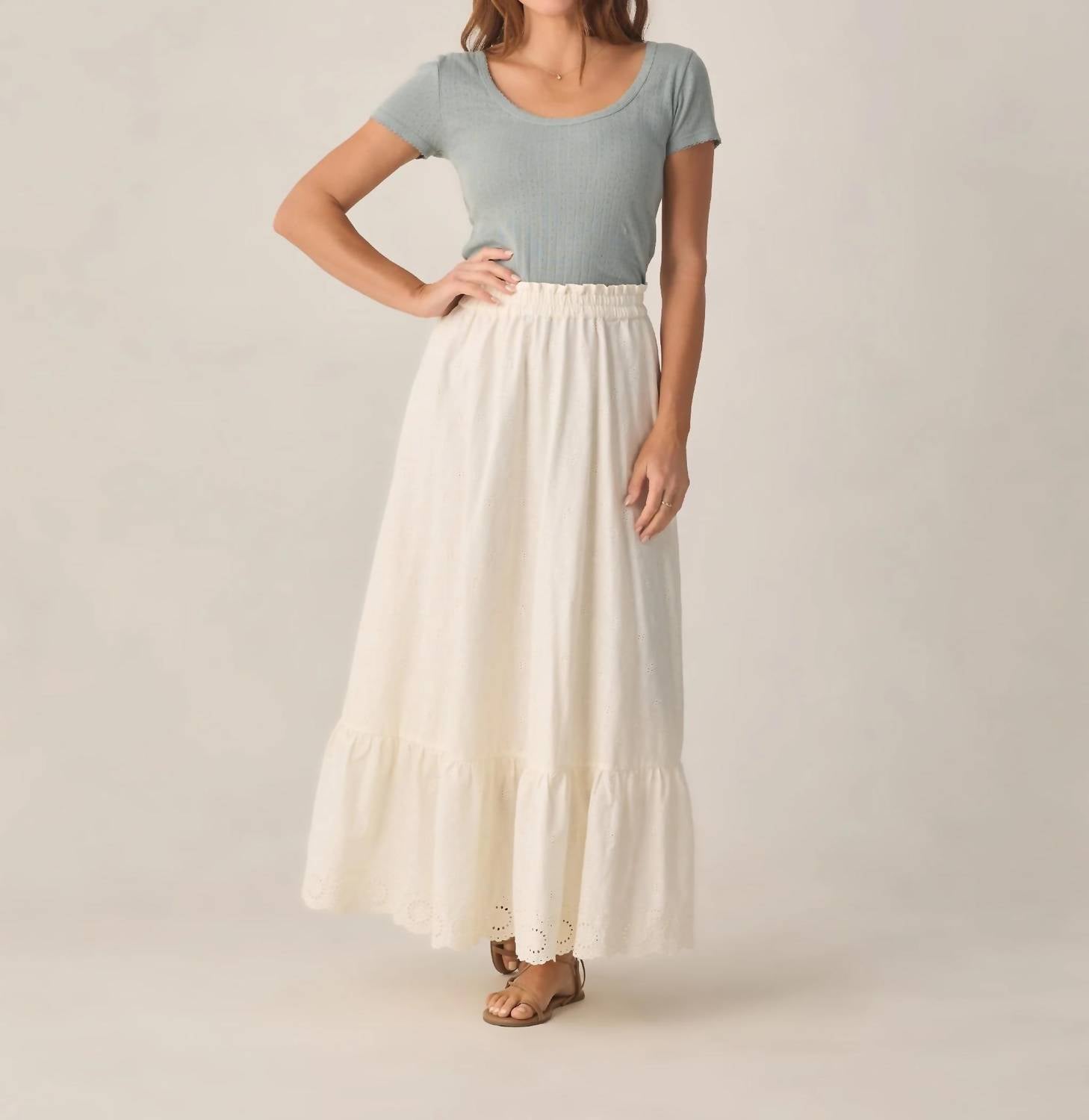 Rylee + Cru - Rose Maxi Skirt