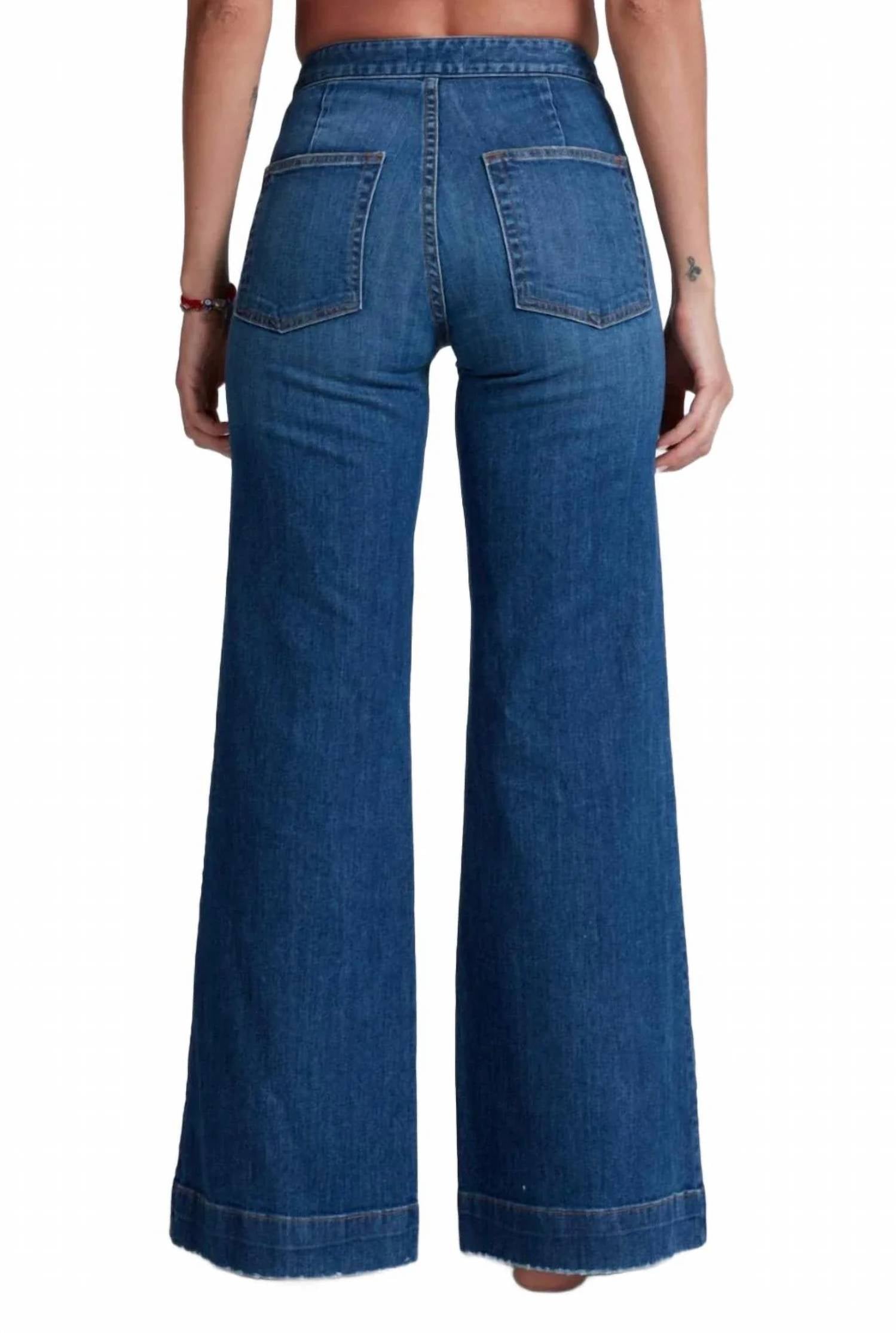 Askk Ny - Brickhouse Mid Rise Wide Leg Jeans