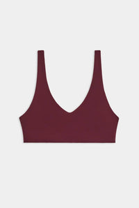SPLITS59 Airweight Scoop Back Bra in dark cherry - women's intimate - view 4