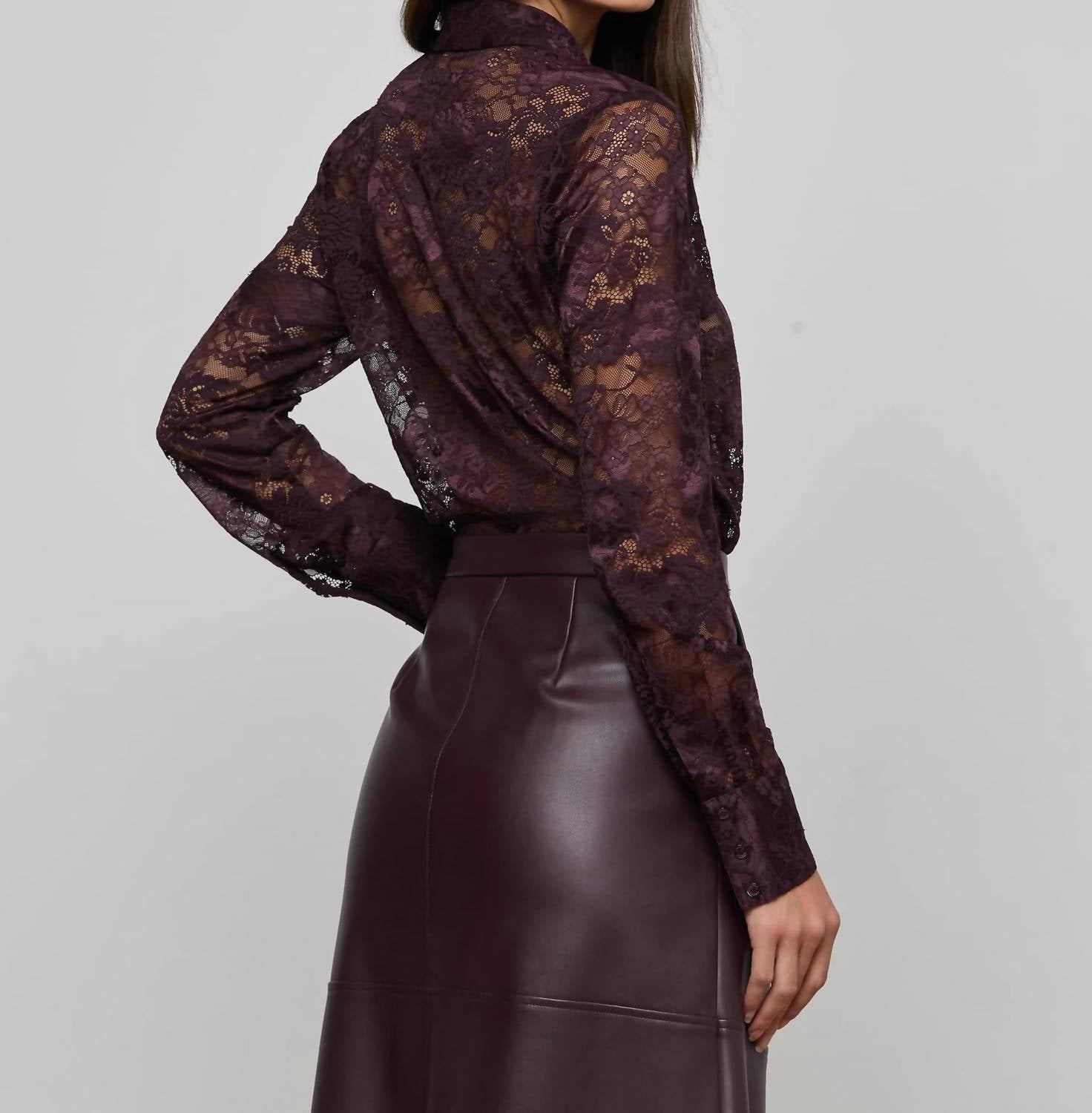 L'Agence - Maia Floral Lace Blouse