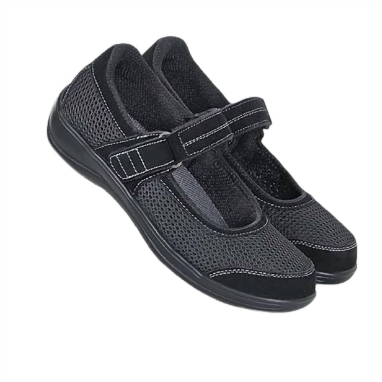 Orthofeet Women's Chattanooga Mary Jane Orthopedic Shoes in black - women's shoe