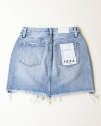 PISTOLA Rumi Mini Skirt in dolores park distressed - women's skirt - alternate view