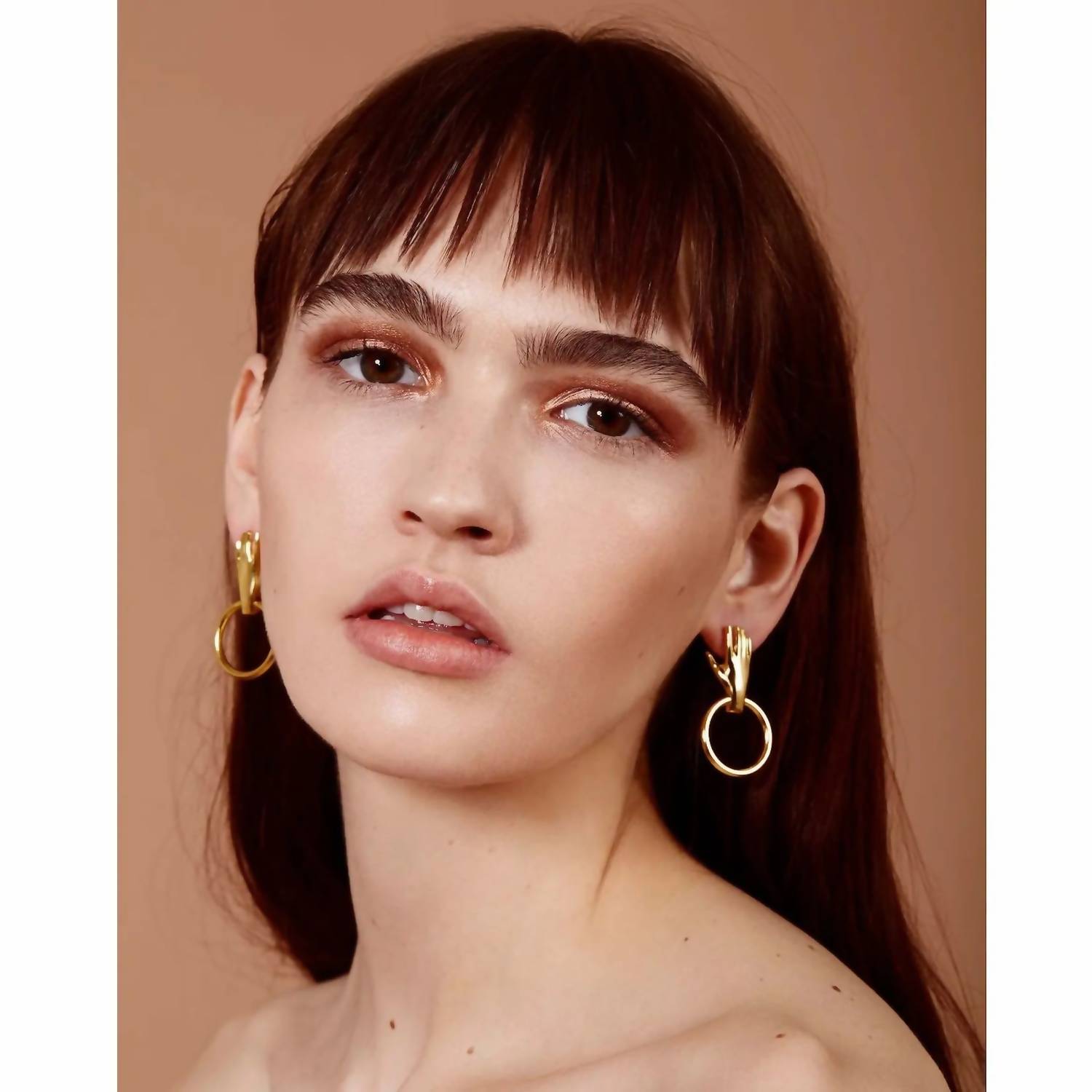 Lady Grey - Women's Hand Hoop Earrings