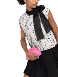 Valentino - Pussy-bow Polka Dot Mini Dress
