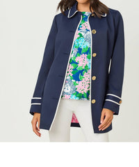 Lilly Pulitzer Dianne Long Sleeve Jacket in true navy - women's jacket - view 5