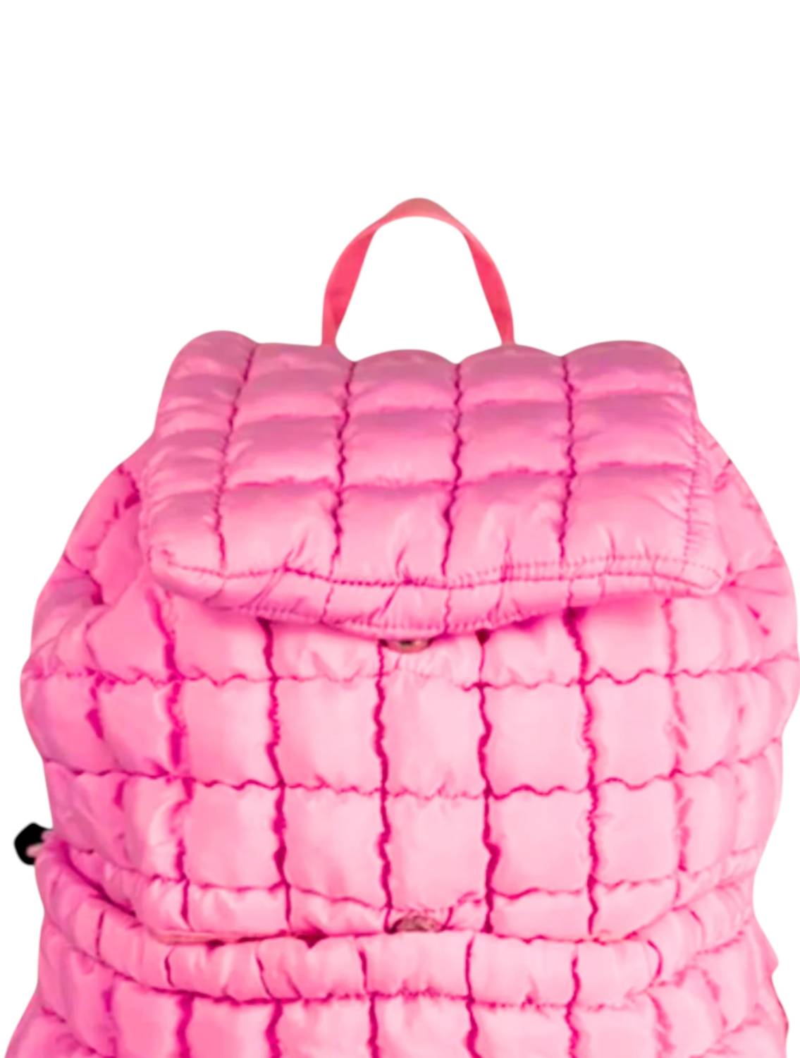 Lil Darlings Women's Puffer Backpack in light pink - women's bag - detail view