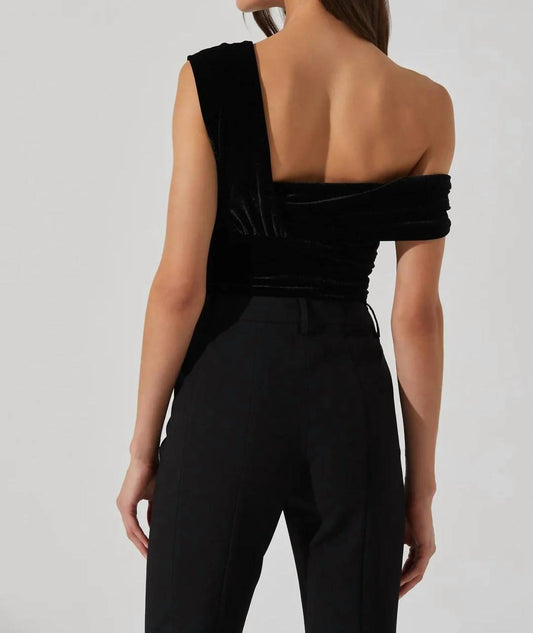 Astr - Holly Velvet Off The Shoulder Bodysuit
