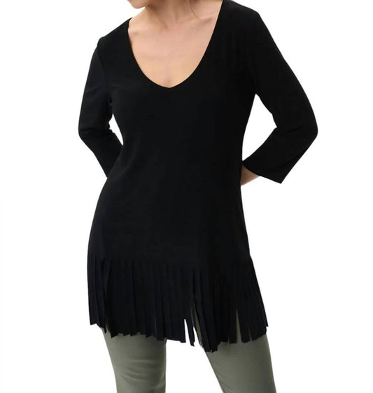 Joseph Ribkoff - FRAYED HEM TUNIC