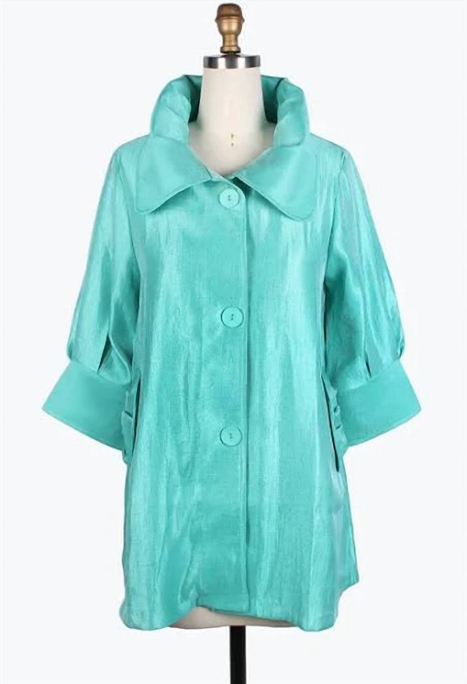 Damee - Turqoise Swing Jacket