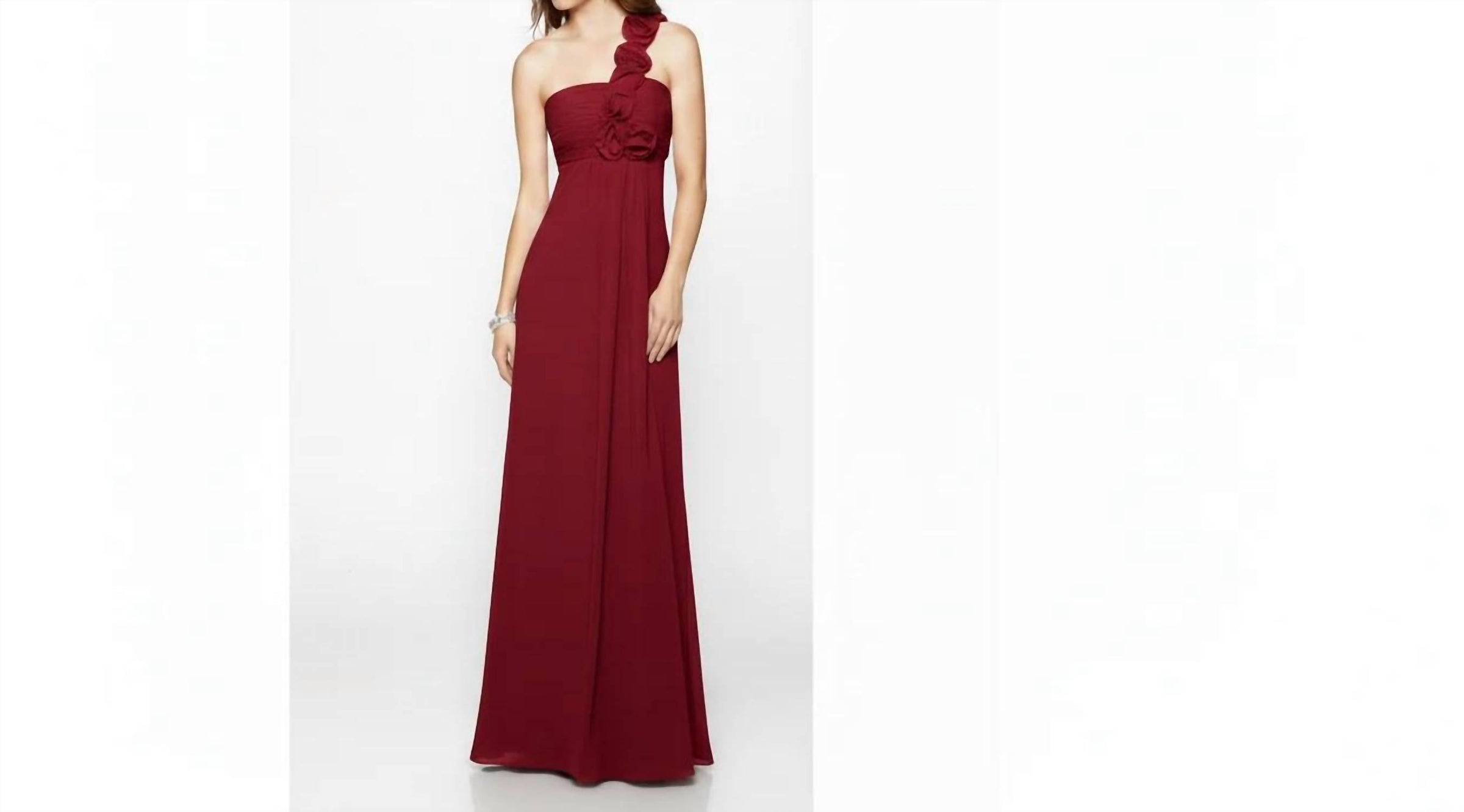 Last Dress - One-Shoulder Chiffon Gown