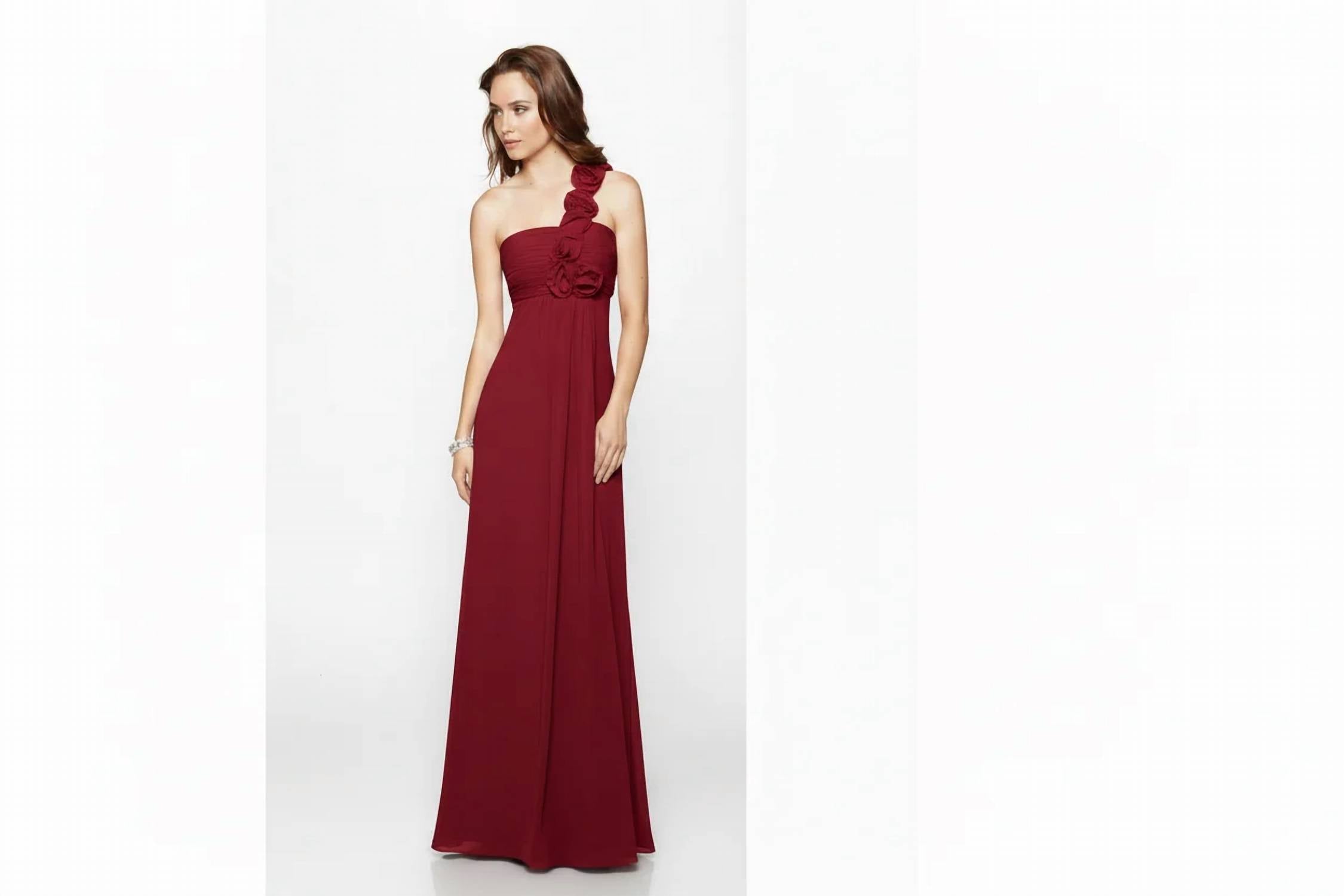 Last Dress - One-Shoulder Chiffon Gown