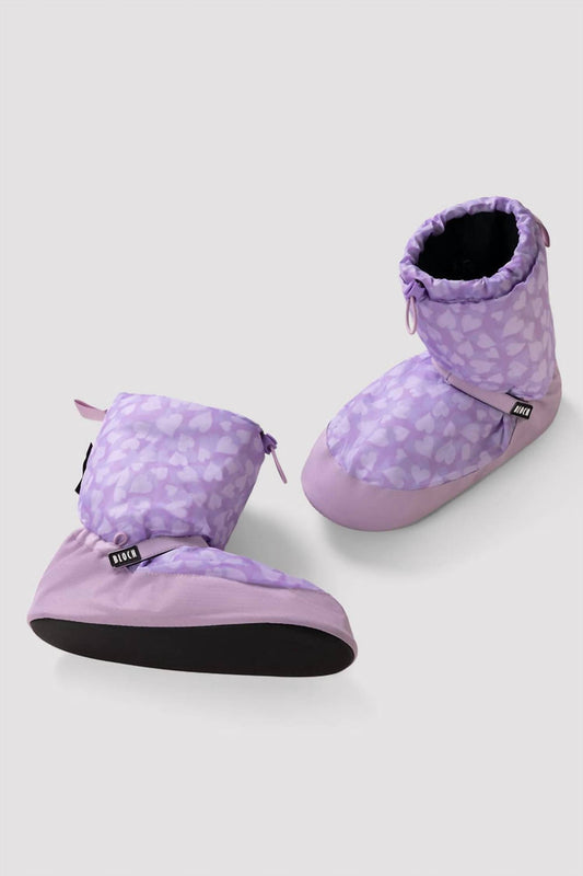 Bloch - Childrens Confetti Hearts Print Warm Up Booties