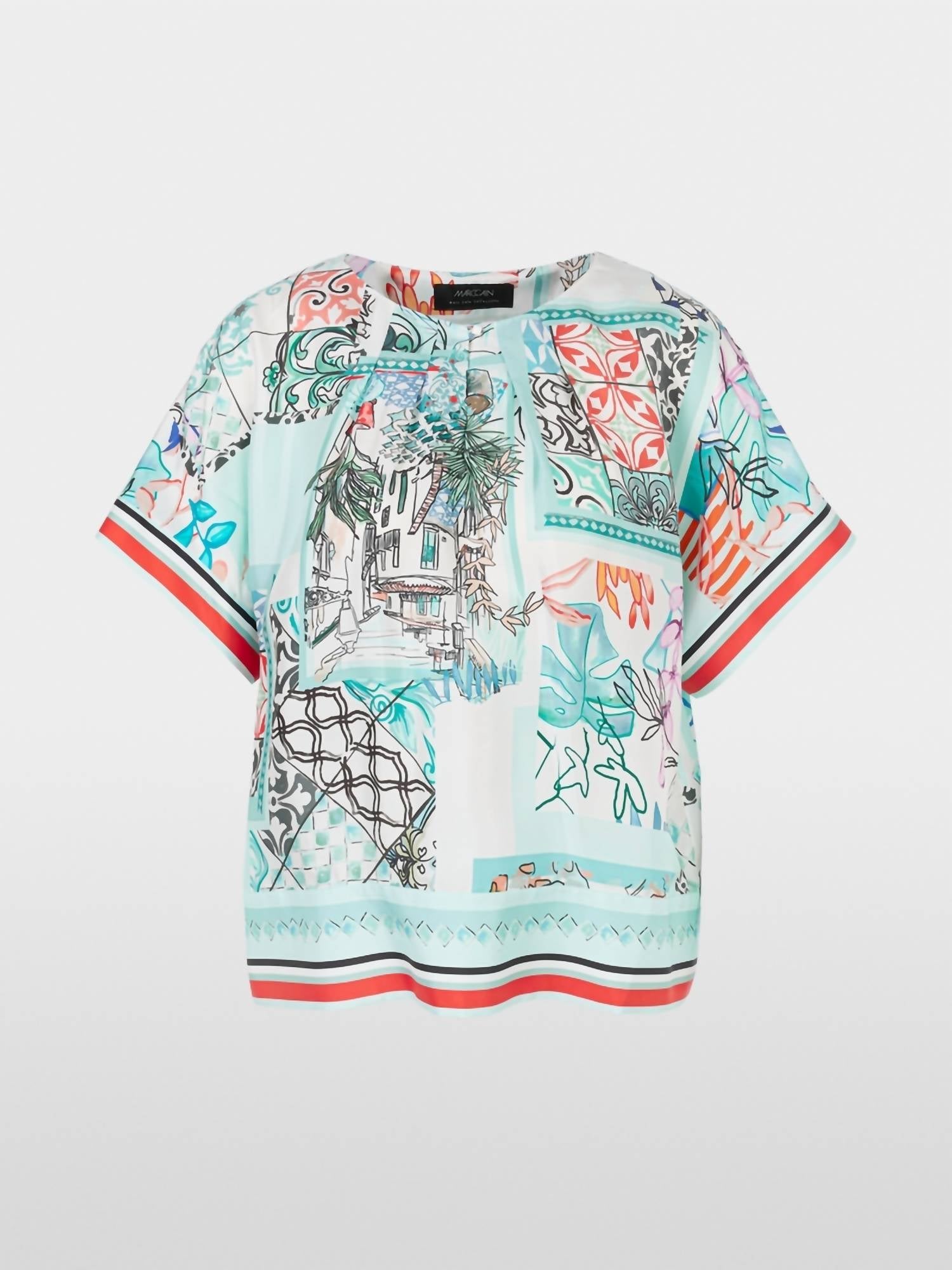 Marc Cain - Silk blouse in kimono shape