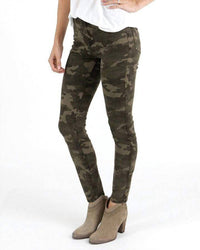 Grace And Lace - Camo Mid Rise Zip Up Jeggings