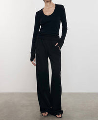 Enza Costa - Cashmere Easy Cuffed U Top