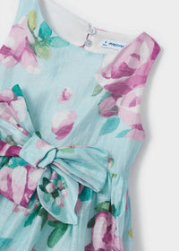 Mayoral - Kid's Linen Floral Printed Dress