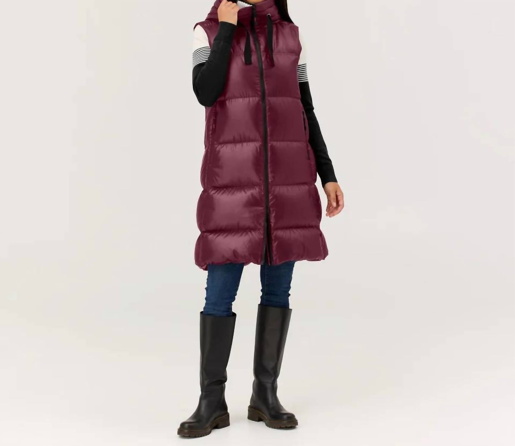 krimson klover Compass Long Vest in bing - women's jacket