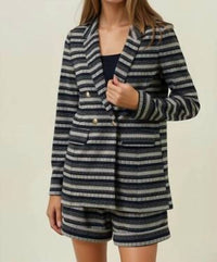 Doe And Rae - The Parisian Stripe Jacket