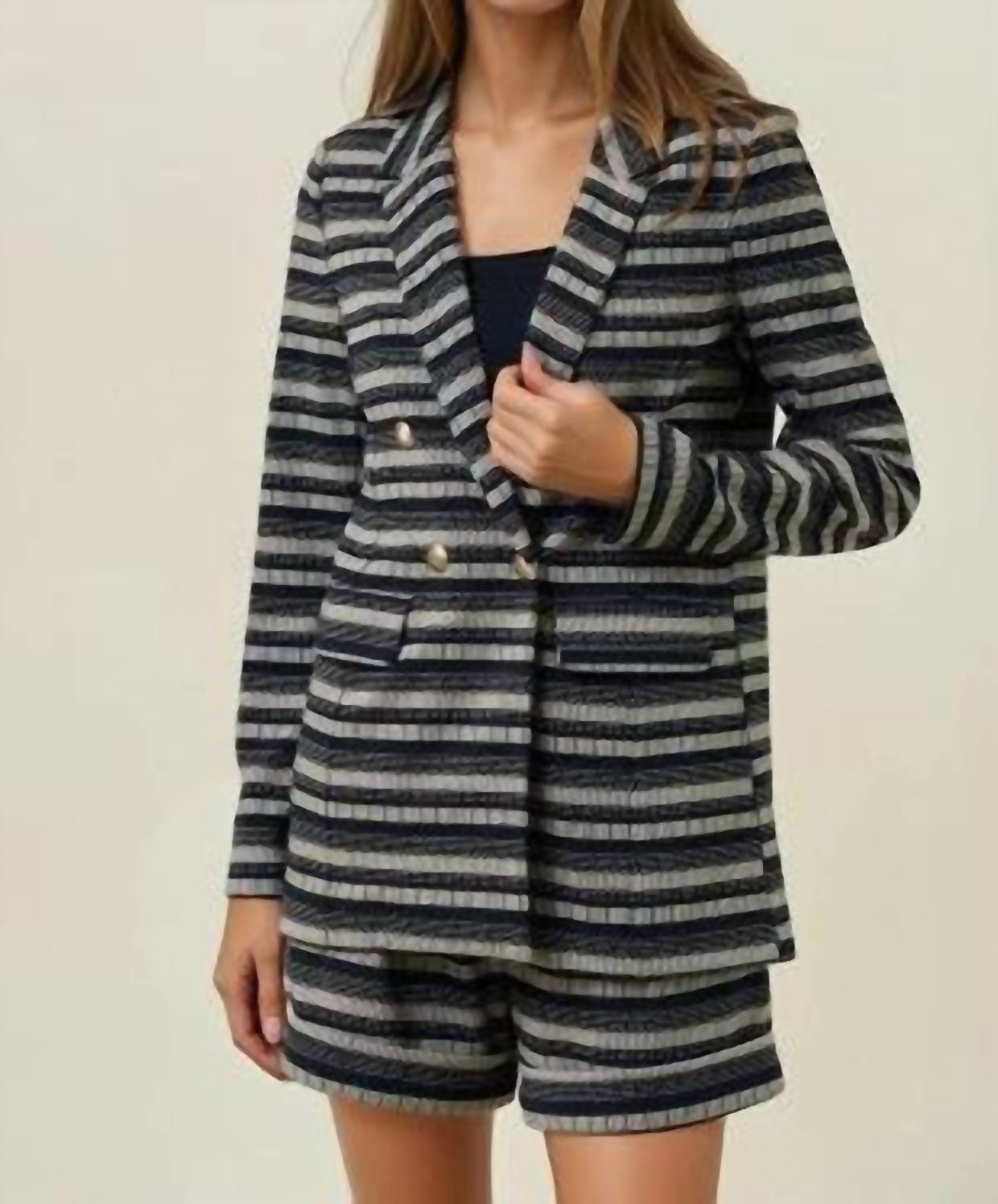 Doe And Rae - The Parisian Stripe Jacket