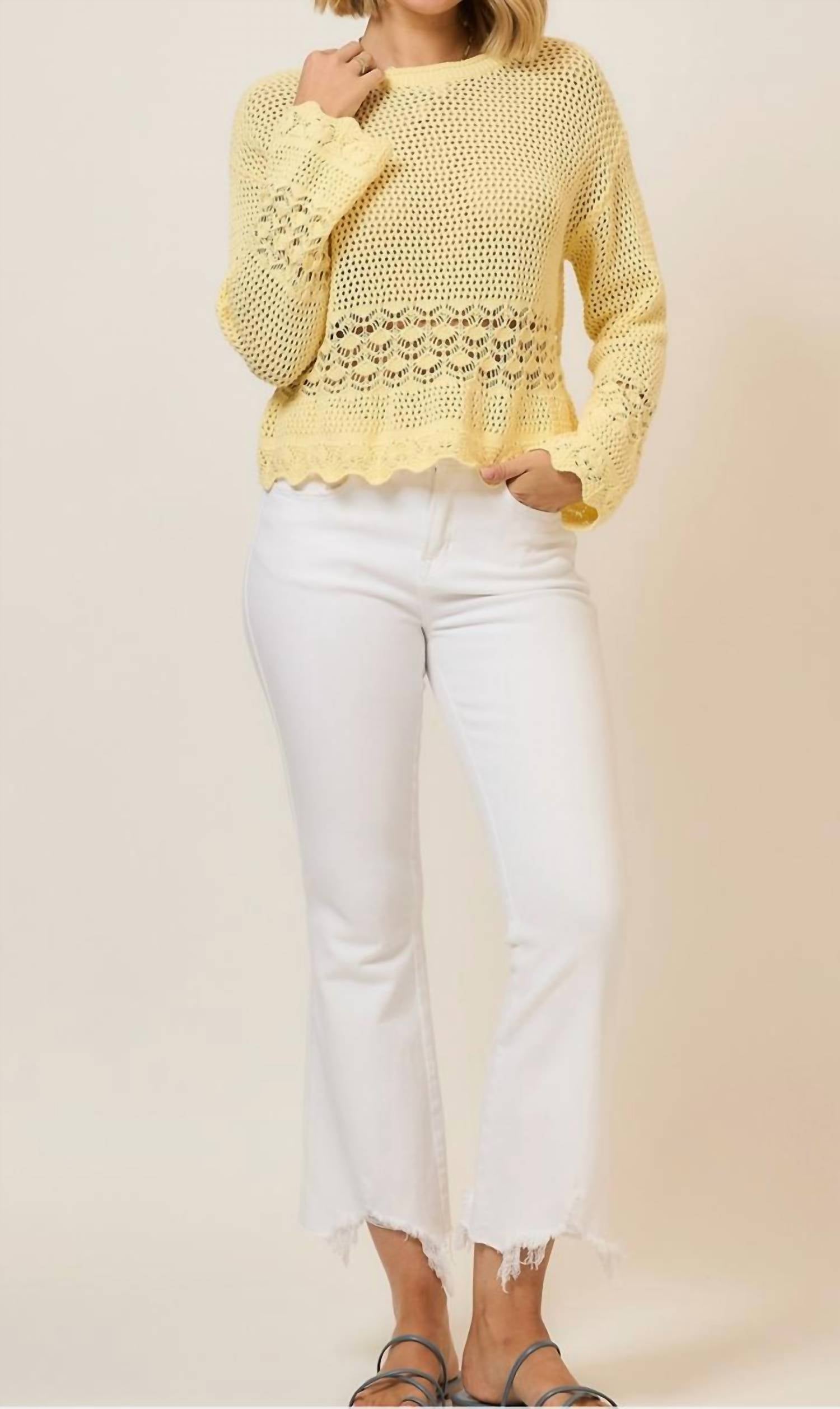 Cozy Co. - Breeze Open Knit Sweater