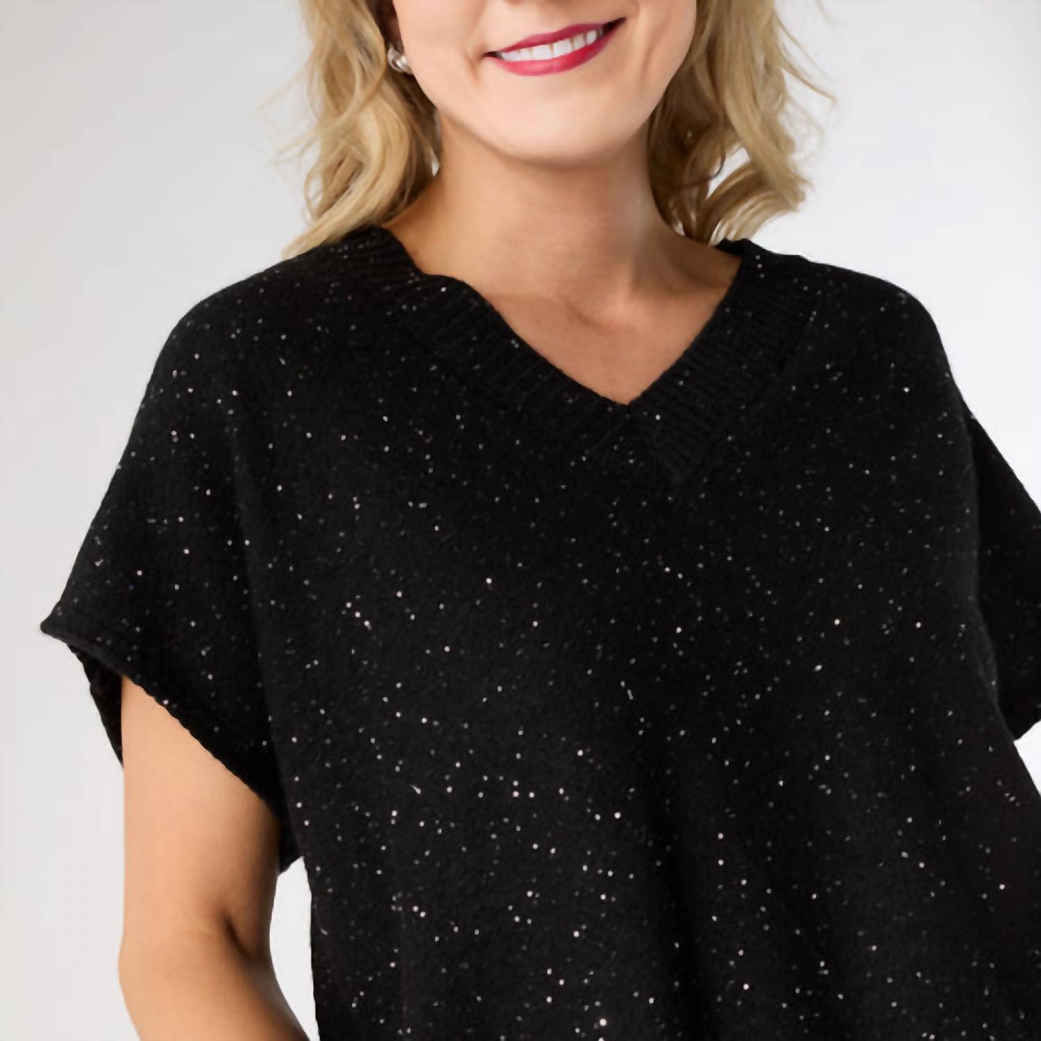 Coco + Carmen - V Neck Cap Sleeve Sweater