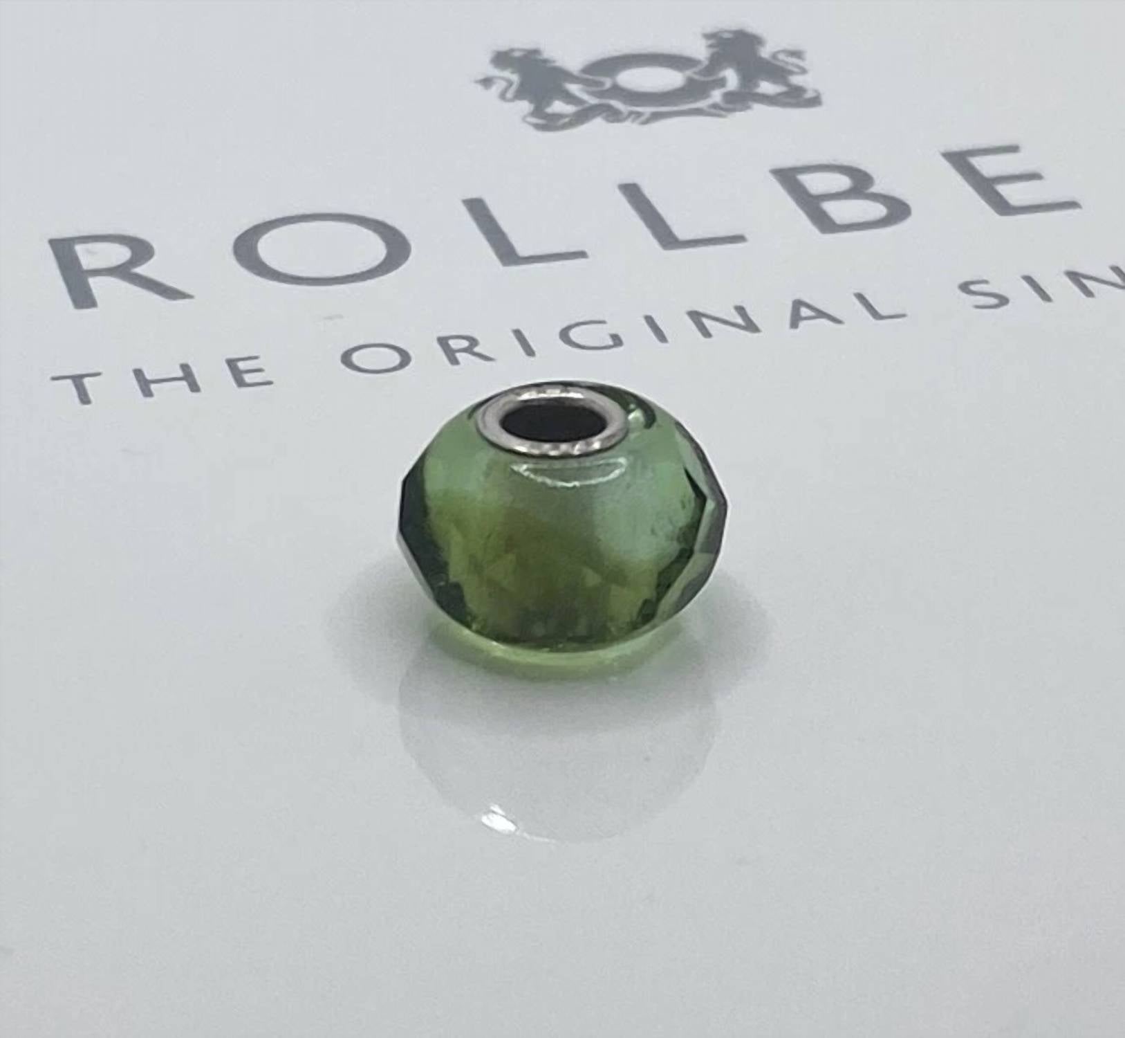 Trollbeads Women's Prism Glass Bead Charm in green - women's accessory - detail view