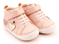 OLDSOLES Girl's 4097 Harper Pave Casual Shoes in powder pink gold glam gold 1 - kids' sneaker - alternate view